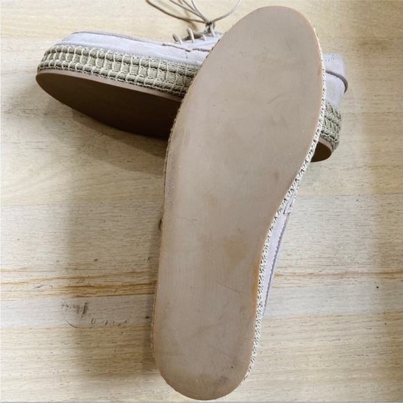 Rachel Comey Braided Reeves Platform Oxford Suede Espadrilles Thistle Beige - Picture 4 of 6